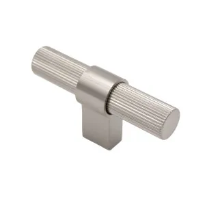 Brushed Nickel Fluted T-Bar - Athena by Manovella, a Cabinet Hardware for sale on Style Sourcebook