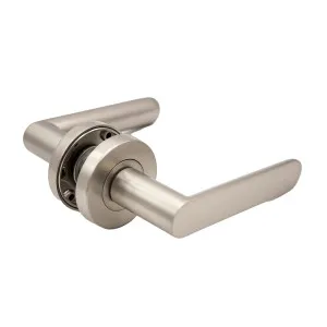 Brushed Nickel Passage Door Handle - Fairhaven by Manovella, a Door Hardware for sale on Style Sourcebook