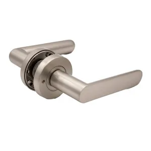 Brushed Nickel Privacy Door Handle - Fairhaven by Manovella, a Door Hardware for sale on Style Sourcebook