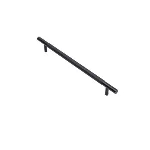 Matt Black Knurled Drawer Pull - Charmian Large (280mm overall) by Manovella, a Cabinet Hardware for sale on Style Sourcebook
