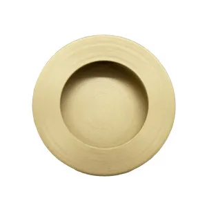 Satin Brass Sliding Door Round Flush Pull 65mm by Manovella, a Door Hardware for sale on Style Sourcebook