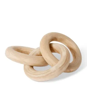 Chain Wooden Sculpture - 26 x 26 x 54cm by null, a Statues & Ornaments for sale on Style Sourcebook