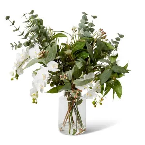 Orchid & Foliage Mix  - Tillie Vase - 80 x 64 x 78 cm by null, a Plants for sale on Style Sourcebook