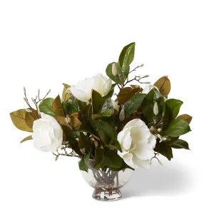 Magnolia Flower & Buds - Kiara Vase - 66 x 58 x 58 cm by null, a Plants for sale on Style Sourcebook