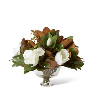 Grand Magnolia Flower & Bud - Lydia Bowl - 74 x 68 x 52 cm by null, a Plants for sale on Style Sourcebook