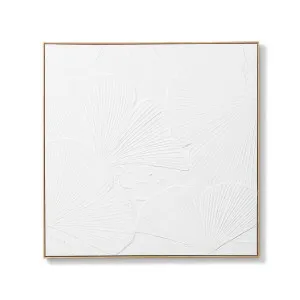 Ginko Hand Painted Wall Art - 100 x 5 x 100 cm by null, a Painted Canvases for sale on Style Sourcebook