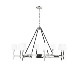 Ralph Lauren Katie 8 Light Chandelier by Visual Comfort Studio Polished Nickel by Visual Comfort & Co - Studio, a Chandeliers for sale on Style Sourcebook