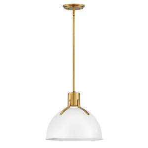 Hinkley Argo Medium Pendant Light Polished White by Hinkley, a Pendant Lighting for sale on Style Sourcebook