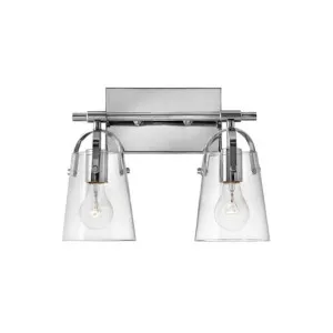 Hinkley Foster 2 Light Modern Glass Wall Light Chrome by Hinkley, a Wall Lighting for sale on Style Sourcebook