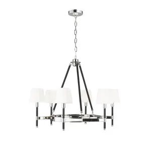 Ralph Lauren Katie 6 Light Chandelier by Visual Comfort Studio Polished Nickel by Visual Comfort & Co - Studio, a Chandeliers for sale on Style Sourcebook