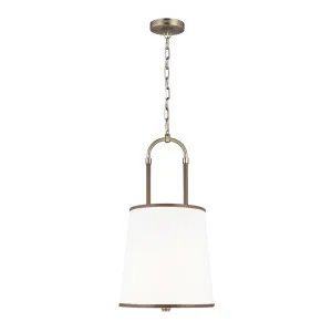 Ralph Lauren Katie 1 Light Pendant by Visual Comfort Studio Worn Brass by Visual Comfort & Co - Studio, a Pendant Lighting for sale on Style Sourcebook