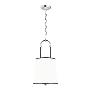 Ralph Lauren Katie 1 Light Pendant by Visual Comfort Studio Polished Nickel by Visual Comfort & Co - Studio, a Pendant Lighting for sale on Style Sourcebook