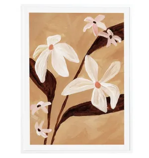 Wildflower Blossoms II White Framed Print - 85cm x 114cm by null, a Prints for sale on Style Sourcebook