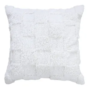 Chama Cushion White Cotton - 50cm x 50cm by null, a Cushions, Decorative Pillows for sale on Style Sourcebook