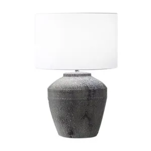 Elanor Ceramic Table Lamp Brown by null, a Lighting for sale on Style Sourcebook