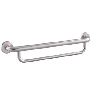 Care Grab Rail Straight With Towel Rail 600mm Brushed | Made From Stainless Steel In Brushed Stainless Steel By Raymor by Raymor, a Towel Rails for sale on Style Sourcebook