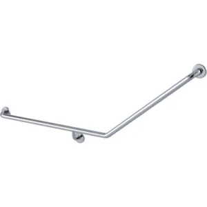 Care Grab Rail 40 Degree Lh 870 X 700mm Polished | Made From Stainless Steel By Raymor by Raymor, a Towel Rails for sale on Style Sourcebook