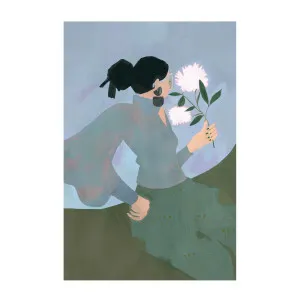 Sitting With Flower by Gioia Wall Art, a Prints for sale on Style Sourcebook