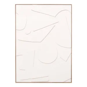 Ivory Shapes 2 Box Framed Canvas in 103 x 143cm by OzDesignFurniture, a Painted Canvases for sale on Style Sourcebook