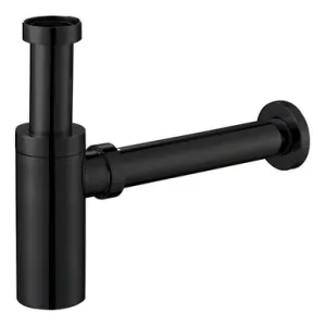 Round Bottle Trap Adjustable | Made From Brass In Black By Raymor by Raymor, a Traps & Wastes for sale on Style Sourcebook