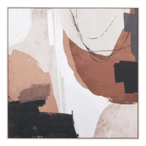 Java Abstract Box Framed Canvas in 123 x 123cm by OzDesignFurniture, a Painted Canvases for sale on Style Sourcebook