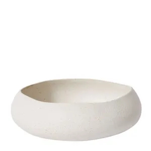 Matias Bowl Sandy White - 39cm x 39cm x 13cm by null, a Vases & Jars for sale on Style Sourcebook