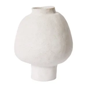 Matias Footed Vase Sandy White - 40cm by null, a Vases & Jars for sale on Style Sourcebook