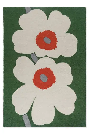 Marimekko Unikko 60Th Anniversary Green 433007 by Marimekko, a Contemporary Rugs for sale on Style Sourcebook