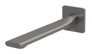 Teel Wall Bath Outlet 200mm In Brushed Carbon By Phoenix by PHOENIX, a Bathroom Taps & Mixers for sale on Style Sourcebook