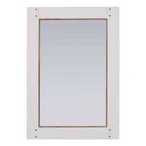 Mango Creek Mirror 70x100cm in White / Clear by OZ Design, a Mirrors for sale on Style Sourcebook