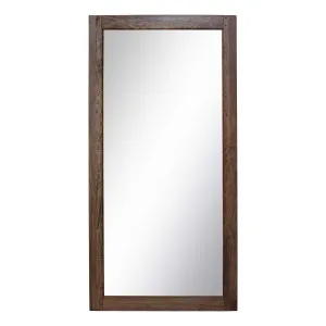 Mango Creek Standing Mirror 100x200cm in Mangowood Rustic Chocolate by OZ Design, a Mirrors for sale on Style Sourcebook