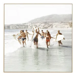 California Vacation Box Framed Canvas in 62 x 62cm by OzDesignFurniture, a Painted Canvases for sale on Style Sourcebook