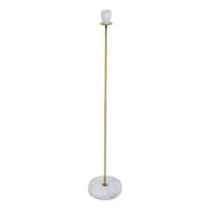 Zoe Candleholder 15x80cm in White / Gold by OzDesignFurniture, a Candle Holders for sale on Style Sourcebook