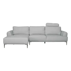 Hero 3 Seater Sofa + Chaise LHF in Easy Grey by OZ Design, a Sofas for sale on Style Sourcebook