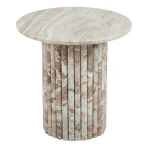 Silvio Side Table 50x50cm in Beige by OzDesignFurniture, a Side Table for sale on Style Sourcebook