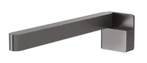 Designer Swivel Bath Outlet 230mm Square In Brushed Carbon By Phoenix by PHOENIX, a Bathroom Taps & Mixers for sale on Style Sourcebook