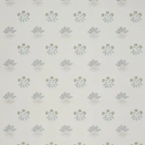 Lily Flower Embroidery Woad by Wiliam Morris At Home, a Fabrics for sale on Style Sourcebook
