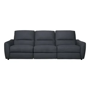 Portland 3 Seater Recliner Sofa in Belfast Charcoal by OzDesignFurniture, a Chairs for sale on Style Sourcebook