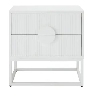 Havasa Bedside Table White - 2 Drawer by null, a Bedside Tables for sale on Style Sourcebook