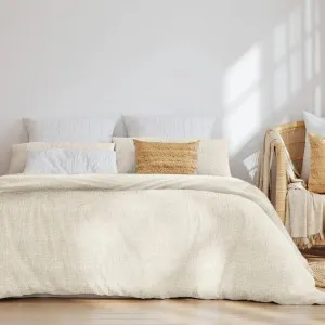 Odyssey Living Chadstone Fleece Marshmallow Quilt Cover Set by null, a Quilt Covers for sale on Style Sourcebook