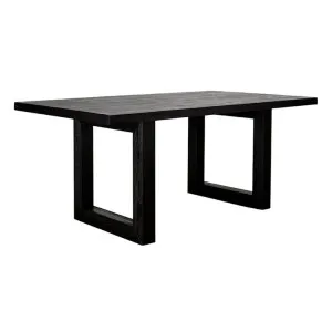 Deckler Dining Table Black - 180/210/240/270 x 100/100/110/110 x 76cm by Elme Living, a Dining Tables for sale on Style Sourcebook