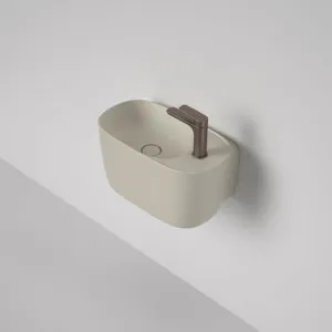 Contura II Hand Wall Basin (1 Tap Hole) - Matte Clay In Cream By Caroma by Caroma, a Basins for sale on Style Sourcebook