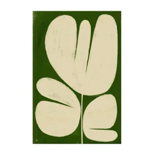 Big White Flower On Green by Gioia Wall Art, a Prints for sale on Style Sourcebook