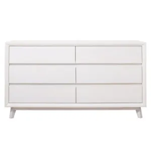 Morgan Oak Dresser White - 6 Drawer by null, a Dressers & Chests of Drawers for sale on Style Sourcebook