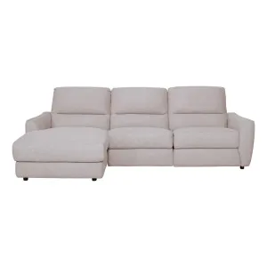 Portland 3 Seater Recliner Sofa + Chaise LHF in Belfast Beige by OZ Design, a Sofas for sale on Style Sourcebook