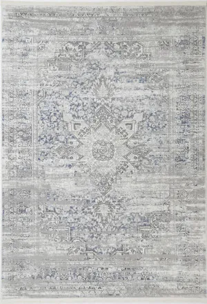 Paradiso Medalion Grey Blue Rug by null, a Contemporary Rugs for sale on Style Sourcebook