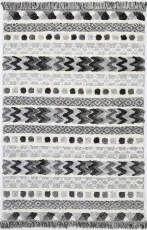 Beni Carved Anthracite Rug by null, a Shag Rugs for sale on Style Sourcebook