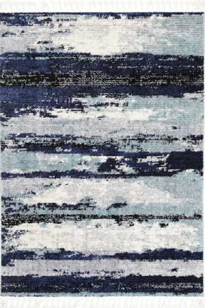 Deano Navy Blue Abstract Rug by null, a Contemporary Rugs for sale on Style Sourcebook