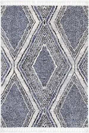 Deano Navy Blue Geometric Rug by null, a Contemporary Rugs for sale on Style Sourcebook