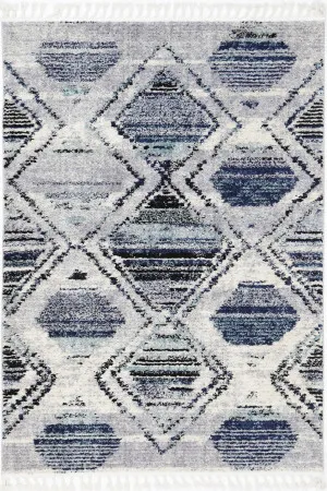 Deano Navy Blue Diamond Rug by null, a Contemporary Rugs for sale on Style Sourcebook